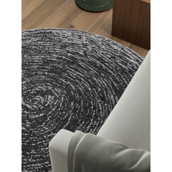 Sivi okrugli tepih ø 120 cm Gloria Cavallo – Hanse Home-image-2