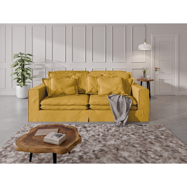 Žuta  sofa 236 cm Nora – Ropez-image-1