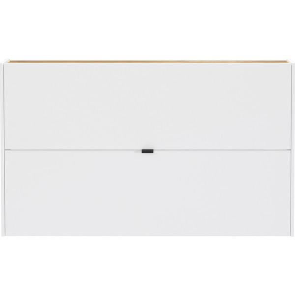 Bijeli preklopni/viseći ormarić za cipele u dekoru hrasta 140x83x18 cm Ameca – Germania-image-3