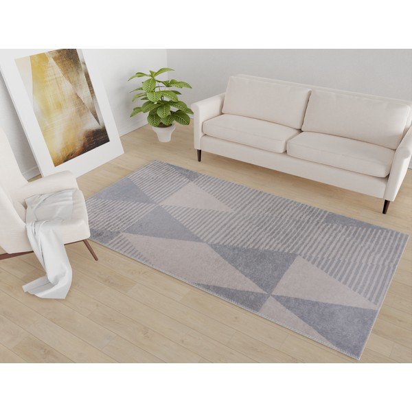 Siva/bež periva staza 80x200 cm – Vitaus-image-1