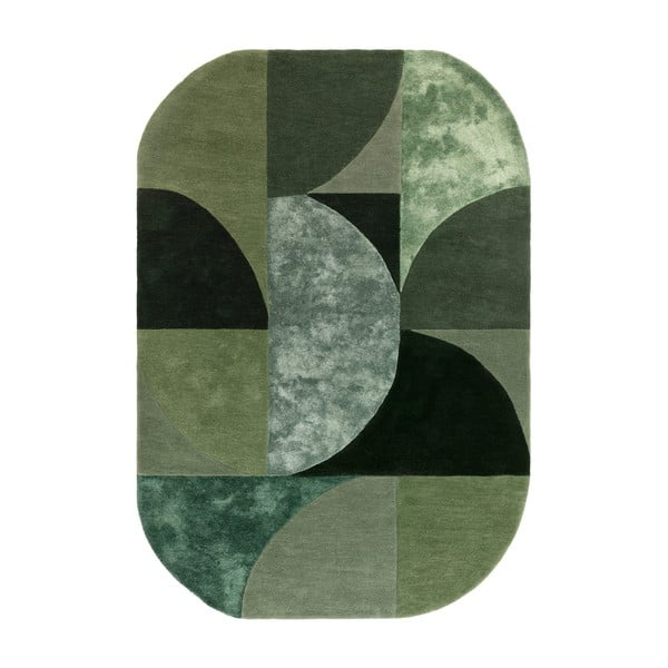Tamno zeleni vuneni tepih 160x230 cm Forest – Asiatic Carpets