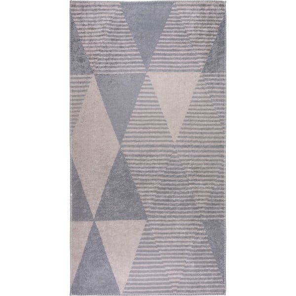 Sivi/bež perivi tepih 120x160 cm – Vitaus