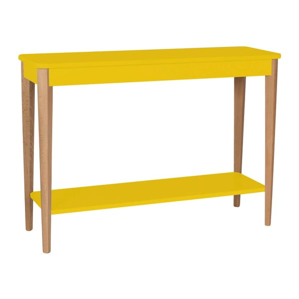Žuti konzolni stol Ragaba Ashme, širine 105 cm