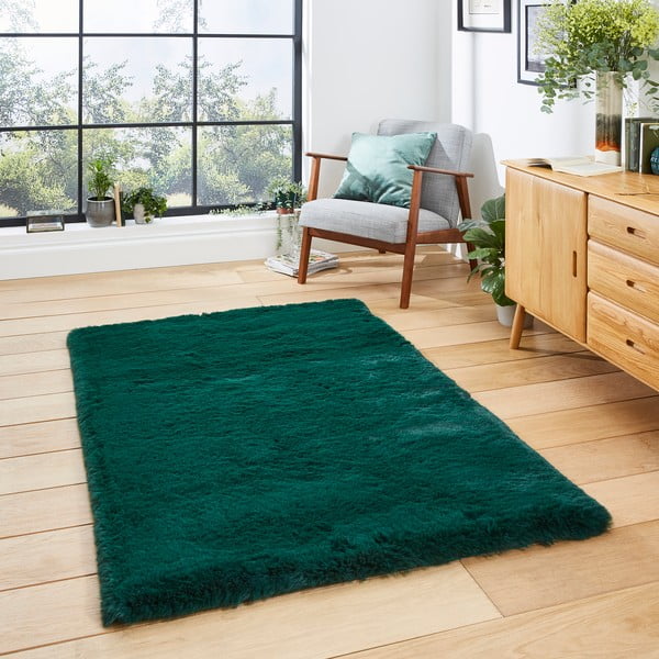 Smaragdno zeleni tepih Think Rugs Super Teddy, 150 x 230 cm-image-1