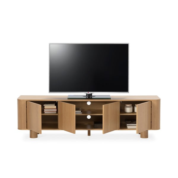 TV komoda u dekoru hrasta u prirodnoj boji 180x50,5x40 cm Padoc – MOME-image-2