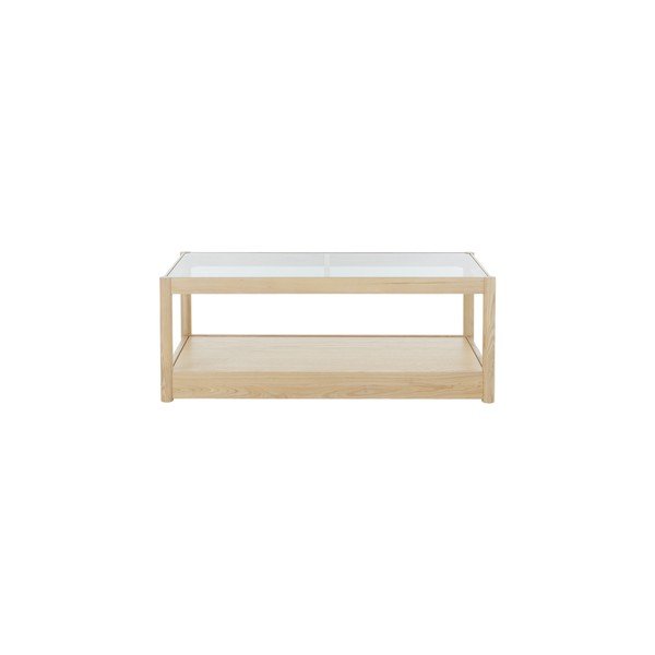 Stolić za kavu sa staklenom pločom stola u prirodnoj boji 60x120 cm Class – Ellos Home-image-3