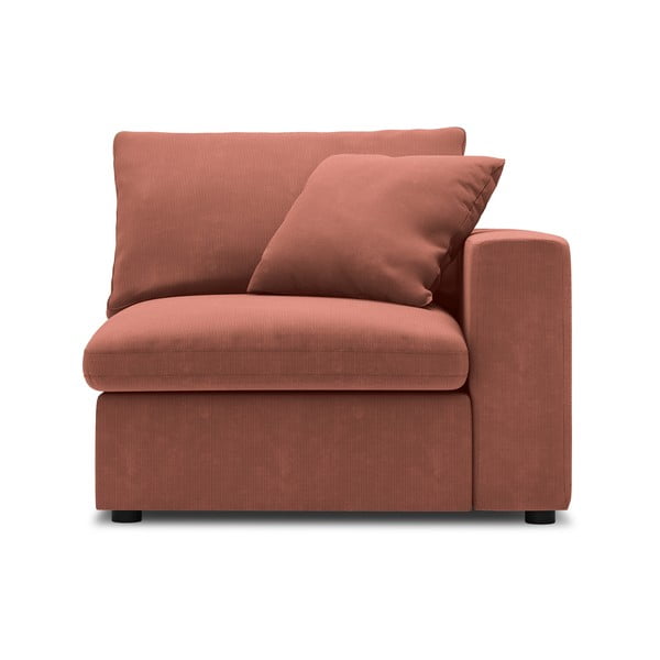 Ružičasti kutni dio modularne sofe od samta Windsor & Co Sofas Galaxy, desni kut
