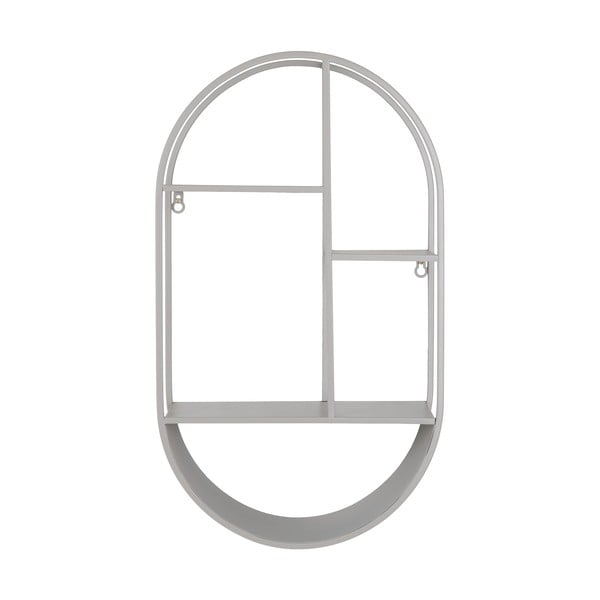Svijetlo siva metalna polica s više razina 35 cm Feira – House Nordic