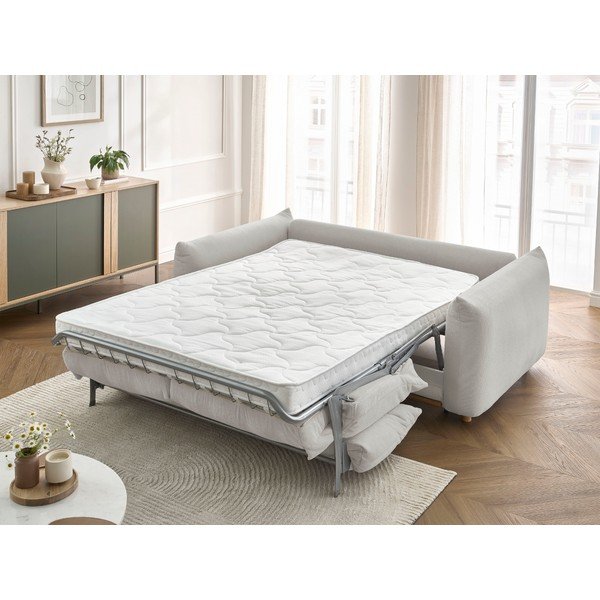 Svijetlo siva sklopiva sofa 234 cm Ernest – Bobochic Paris-image-1