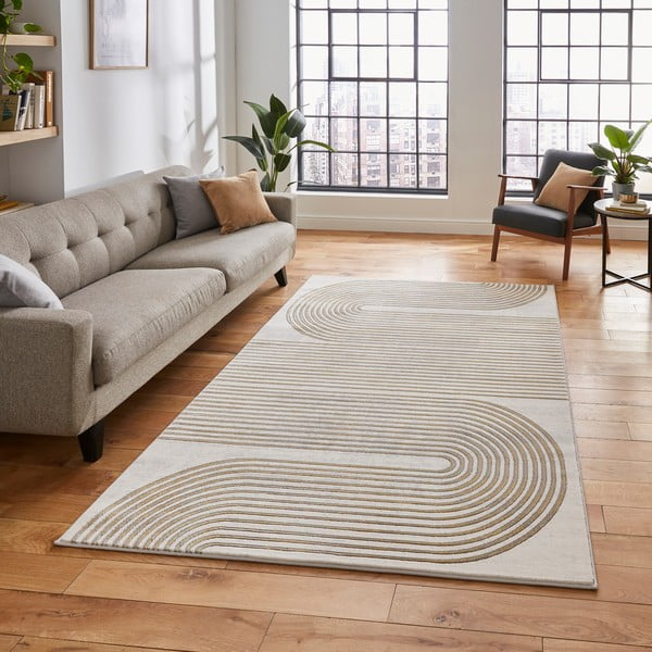 Svijetlo sivi/u zlatnoj boji tepih 80x150 cm Apollo – Think Rugs-image-1
