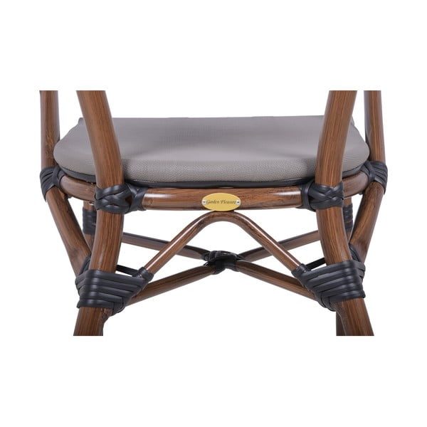 Bež metalna vrtna stolica Toskana – Garden Pleasure-image-3