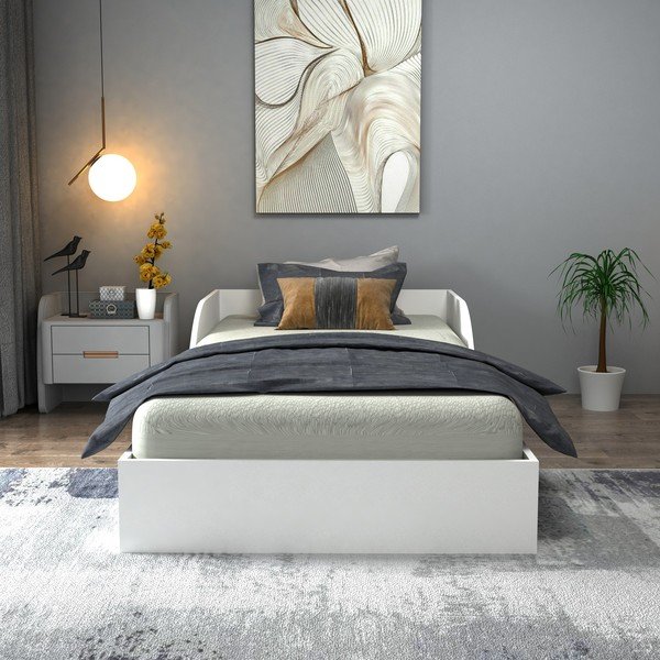Bijeli krevet 90x190 cm Oya – Kalune Design-image-3