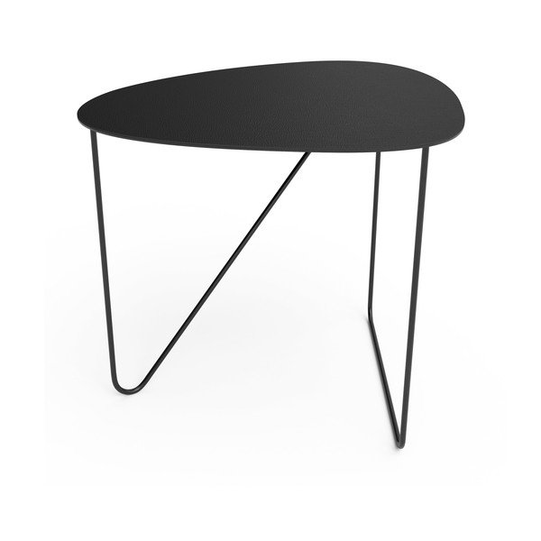 Crni metalni stolić za kavu 44x50 cm Curve L Bull – LIND DNA