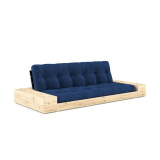 Plava sklopiva sofa od samta 244 cm Base – Karup Design