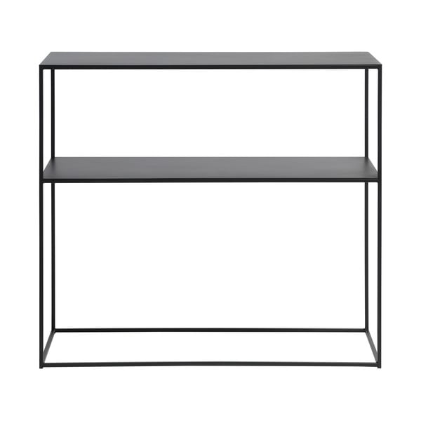 Crni metalni pomoćni stol 35x90 cm Pebble – Unique Furniture