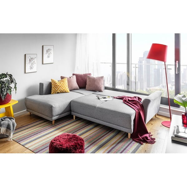 Svijetlosiva kutna garnitura na razvlačenje Miuform Lovely Annie, lijevi kut-image-3