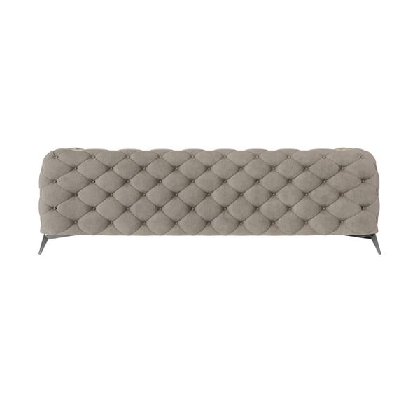 Sivo-bež baršunasti sofa 243 cm Chelsea – Ropez-image-3