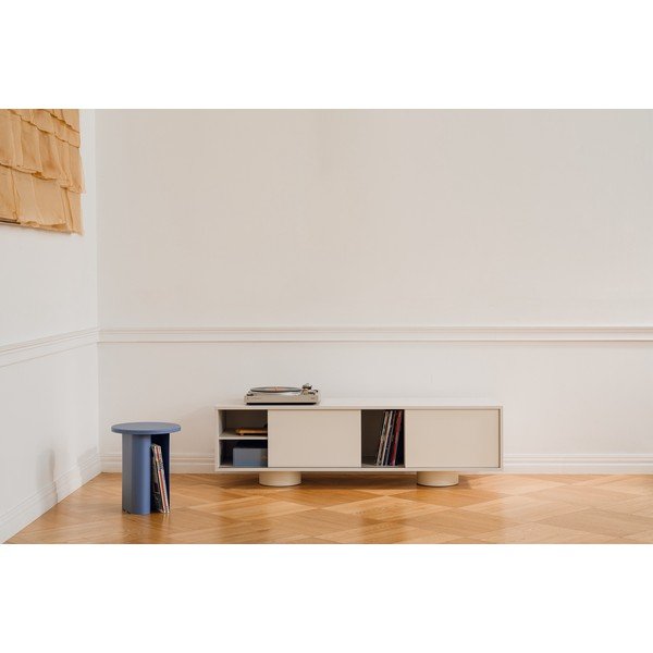 Sivo-bež TV komoda 160x48x42 cm Taro – noo.ma-image-1