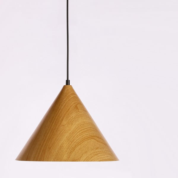 Smeđa viseća svjetiljka s metalnim sjenilom ø 32 cm Dunca – Candellux Lighting-image-1