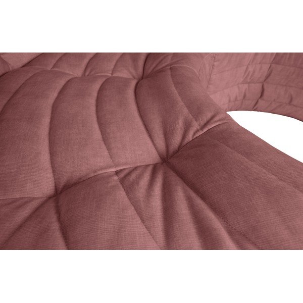 Svijetlo ružičasta baršunasti kutna garnitura (promjenjiva) Bag – WOOOD-image-1