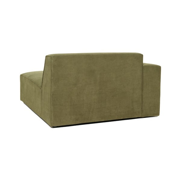 Kaki zeleni baršunasti element za kauč Scandic Sting, lijevi kut-image-3