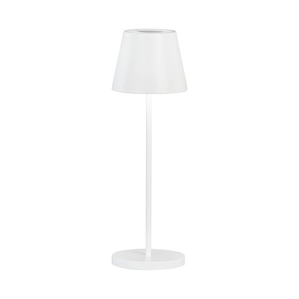 Bijela LED stolna lampa s mogućnosti zatamnjivanja s metalnim sjenilom (visina 34 cm) Cosenza 2.0 – Fischer & Honsel