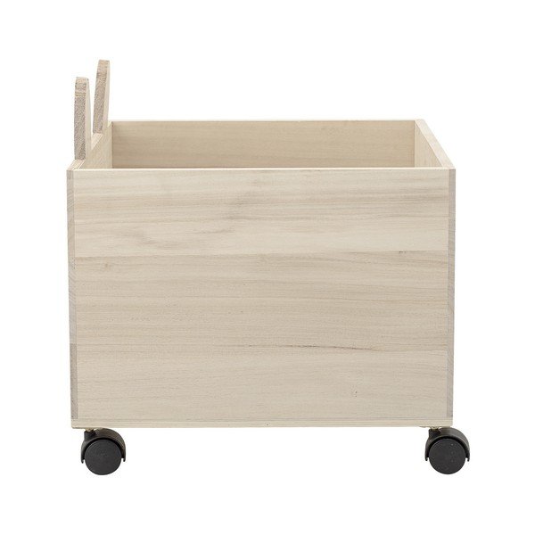 Drvena kutija za pohranu igračaka na kotačima Bloomingville Storage Bear-image-2
