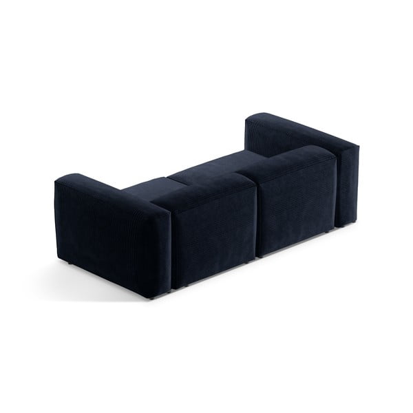 Tamno plava sofa od samta 224 cm Bergamo – Cosmopolitan Design-image-4
