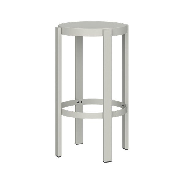 Svijetlo siva željezna barska stolica (visine sjedala 65 cm) Doon – noo.ma