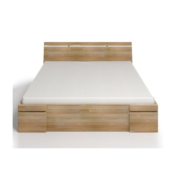 Bračni krevet od bukovog drveta sa ladicom SKANDICA Sparta Maxi, 140 x 200 cm