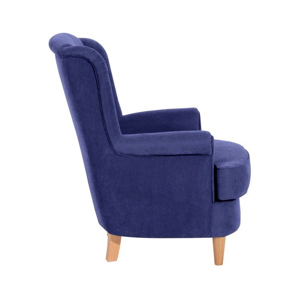 Plava fotelja Max Winzer Kendra Velor-image-1