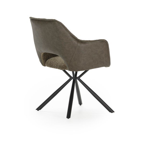 Zelene podstavljene blagovaonske stolice u setu s naslonima za ruke 2 kom Mariel – Marckeric-image-3