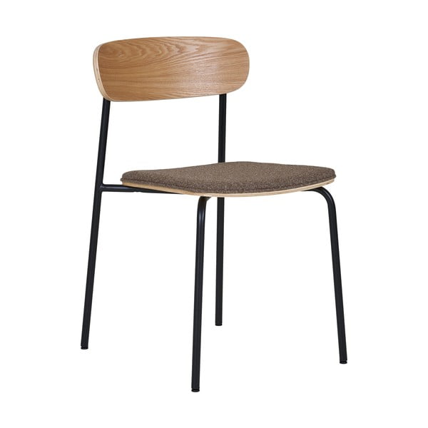 Crna/smeđa sklopiva blagovaonska stolica u dekoru jasena Estepona – House Nordic