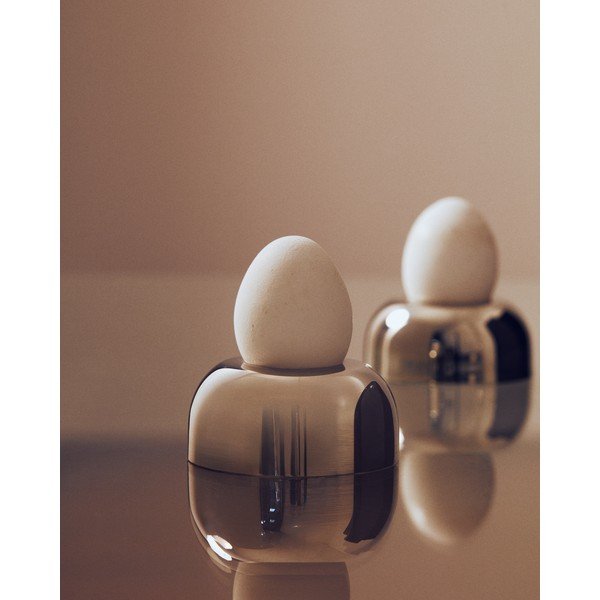 Posude za jaja u setu od nehrđajućeg čelika 2 kom Nirela – Kave Home-image-1