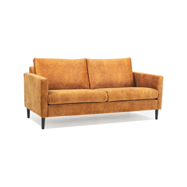 Žuta sofa s baršunastom površinom Scandic Adagio, širine 153 cm-image-2