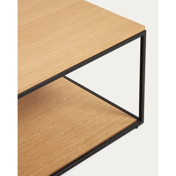 Stolić za kavu s pločom stola u dekoru hrasta u prirodnoj boji 60x110 cm Yoana – Kave Home-image-3