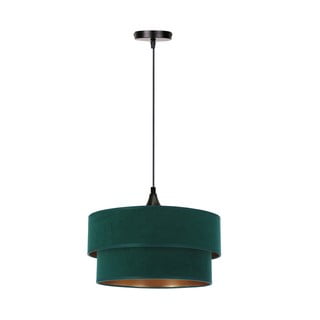 Petrolej zelena viseća svjetiljka s tekstilnim sjenilom ø 35 cm Scopello – Candellux Lighting