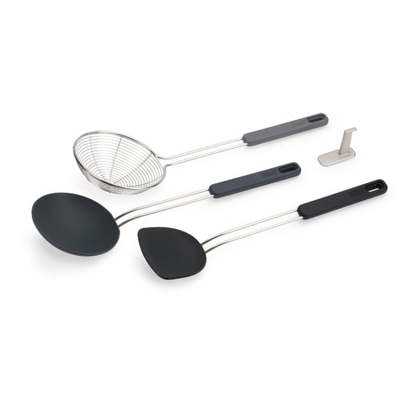 Set kuhinjskog pribora 3 kom od nehrđajućeg čelika Fusion Wok Set – Joseph Joseph