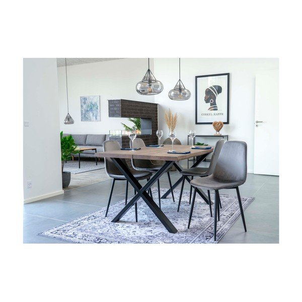 Blagovaonski stol s pločom od punog hrasta House Nordic Toulon Smoked, 140 x 95 cm-image-4