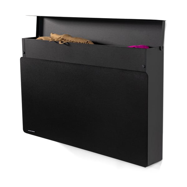 Crni metalni preklopni/viseći ormarić za cipele 78x48x13 cm Luigi – Spinder Design-image-2