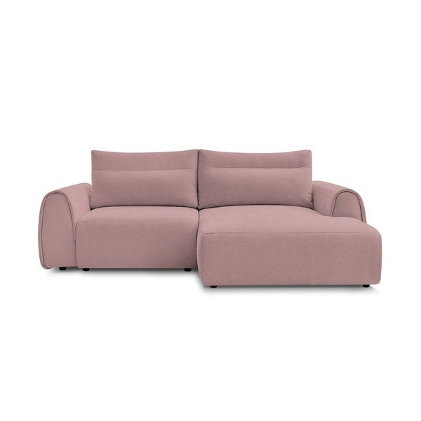 Svijetlo ružičasta kutna garnitura Aden – Bobochic Paris