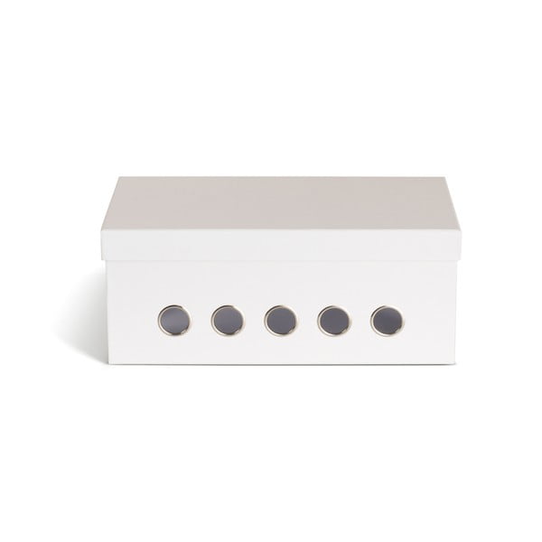 Bijeli kartonski uredski organizator za kablove Cordy Paper Laminate – Bigso