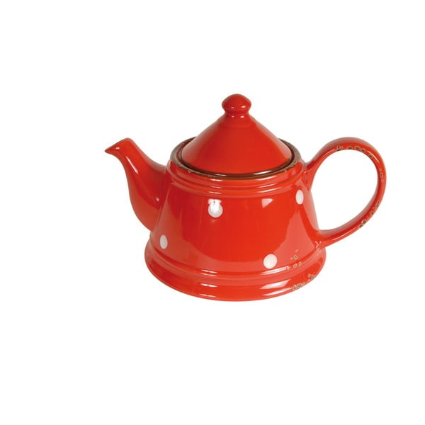 Crveni keramički čajnik Antic Line Tea Red, 480 ml