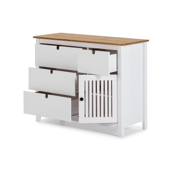 Bijela drvena komoda Marckeric Bruna-image-4