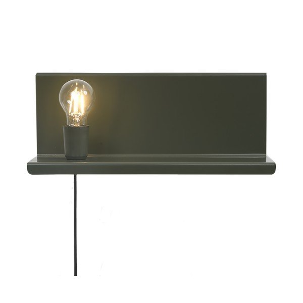 Zelena zidna svjetiljka s policom Homemania Decor Shelfie2-image-2