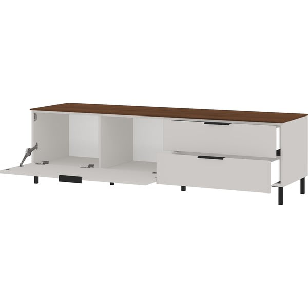 Sivo-bež TV stol u dekoru oraha 164x47 cm California - Germania-image-2