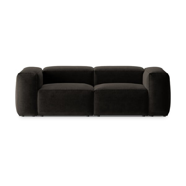 Crna sofa 224 cm Bergamo – Cosmopolitan Design