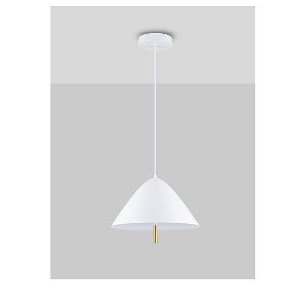 Bijela metalna LED viseća svjetiljka s metalnim sjenilom ø 40 cm Oros – Nova Luce-image-3