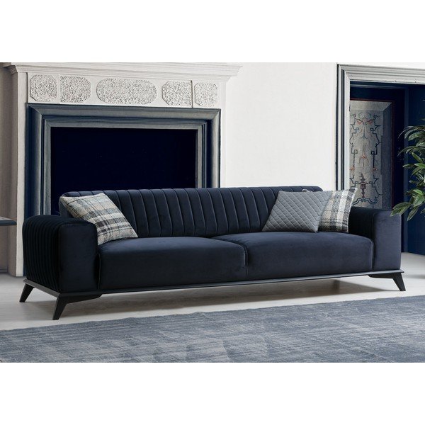 Tamno plava sofa 220 cm Lisa – Balcab Home-image-4