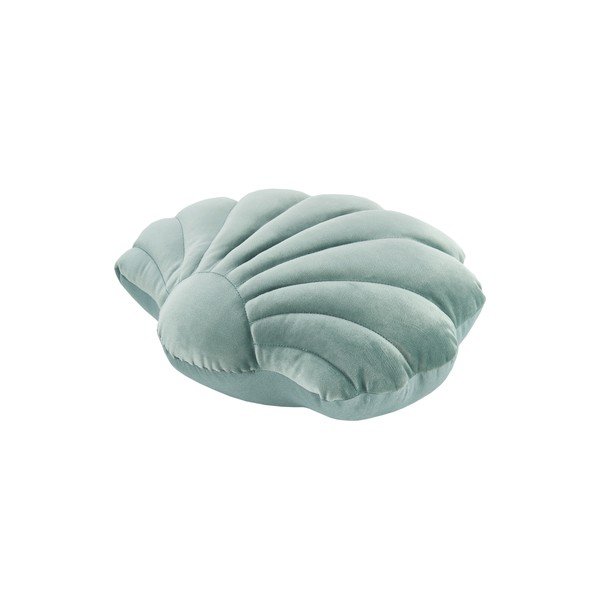 Zelena baršunasta ukrasna jastučnica Westwing Collection Shell, 27 x 32 cm-image-2